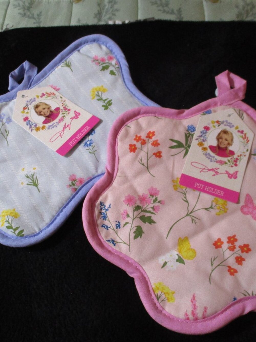 Lot of Two DG Dolly Parton Pot Holders NWT